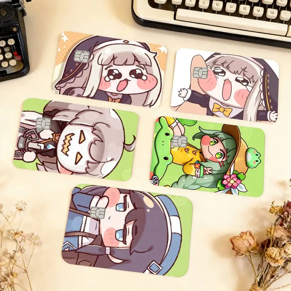 Trickcal Chibi Go G-Game Waterproof Film Skin Cover Credit Card Stickers Debit Front Bank Bus Pass