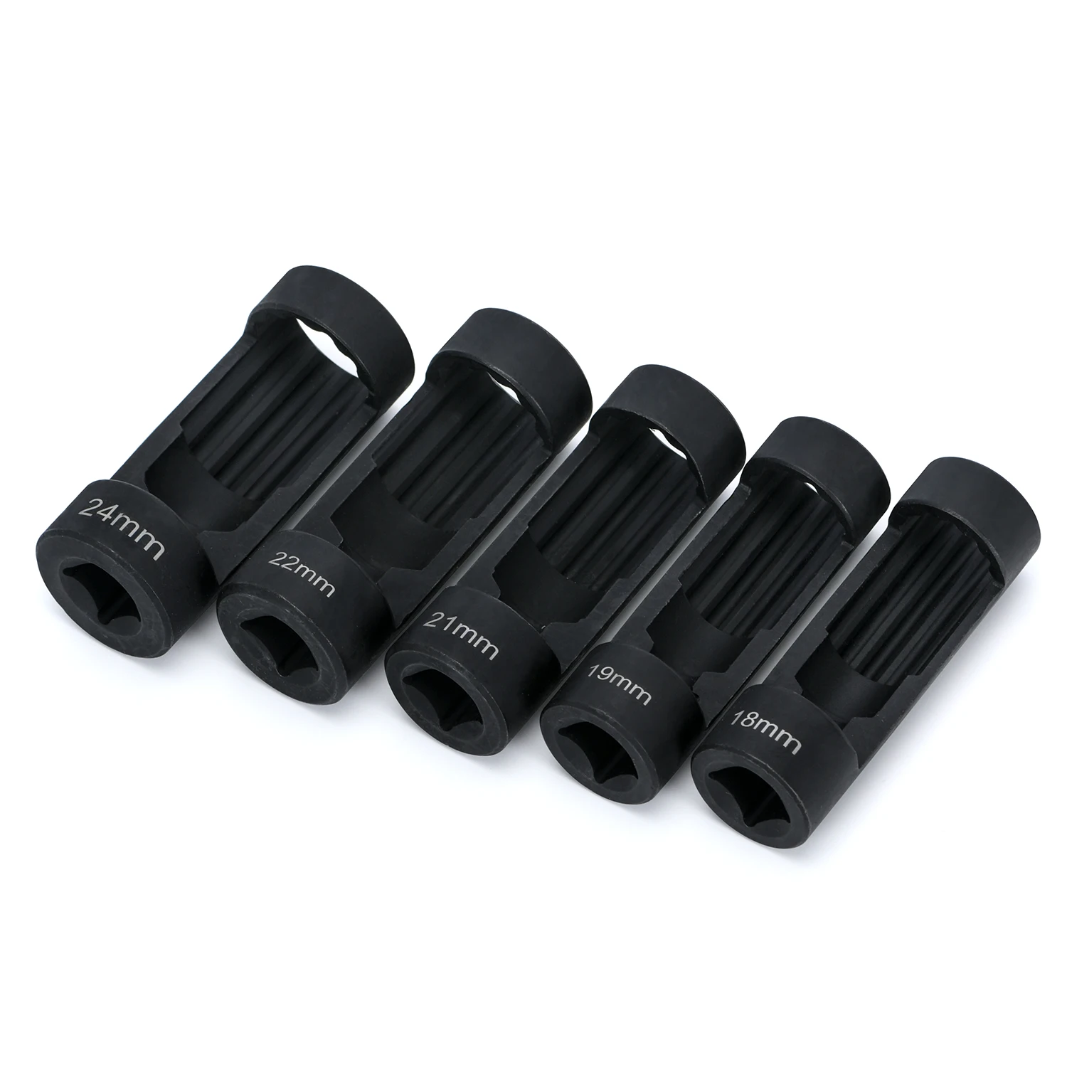 5pcs Front Suspension Strut Nut Socket W/12 Point Sockets 1/2 inch Drive 18mm 19mm 21mm 22mm 24mm