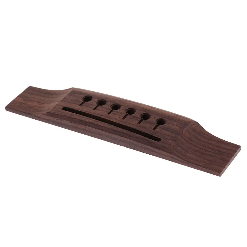 Exquisite 6 String Folk Guitar Saddle Nut Rosewood Backhand Bridge Replacement Wooden Accessory for Guitar Construction view 4