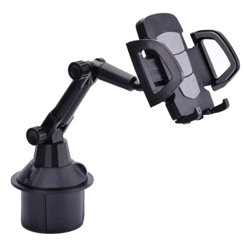 Car Cup Holder Phone Mount With Expandable Base Rotatable Height Adjustable Phone Clamp SUV Truck Automobile Accessories