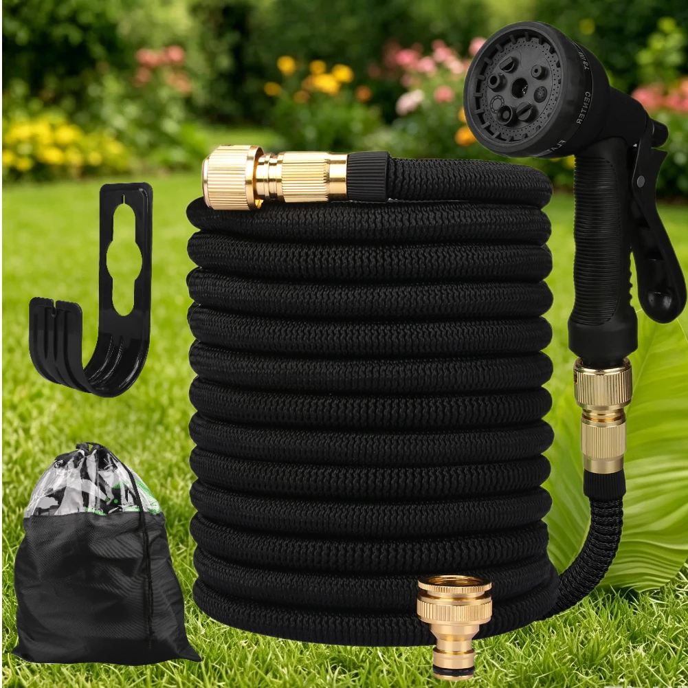 25FT-150FT Expandable Water Hose Flexible Lightweight PVC Garden Hose for Watering Car Wash Lawn & Yard Farm Irrigation Pipes