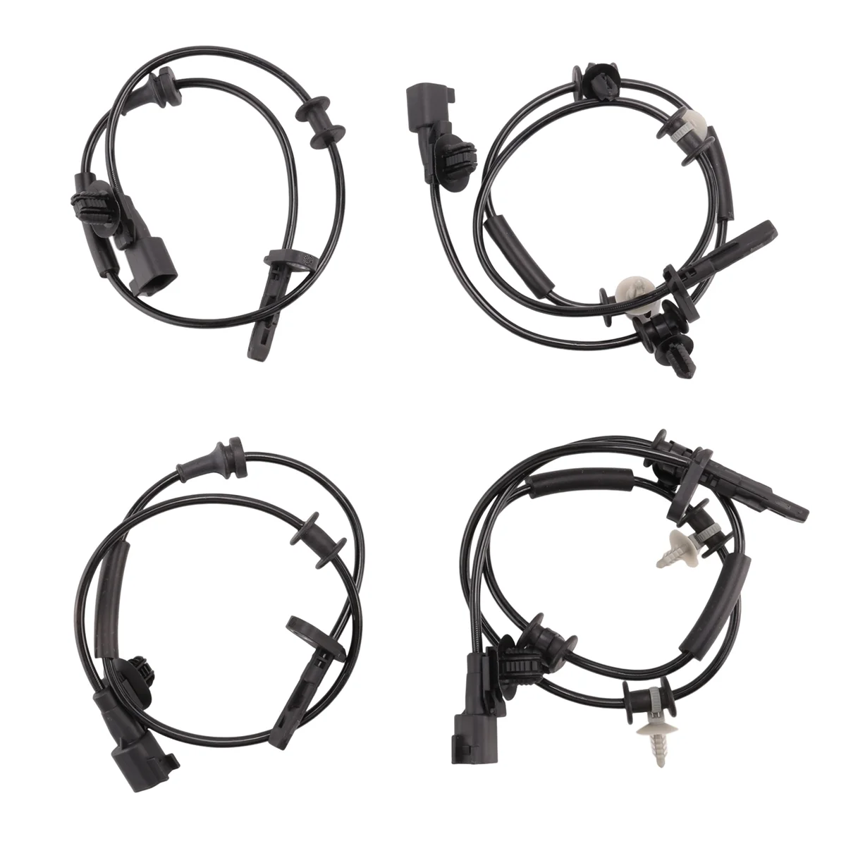 4 Pcs Front Rear Left+Right Wheel Speed Sensor 118876100A ,118877100A for Tesla Model 3 2017- Model Y 2019-