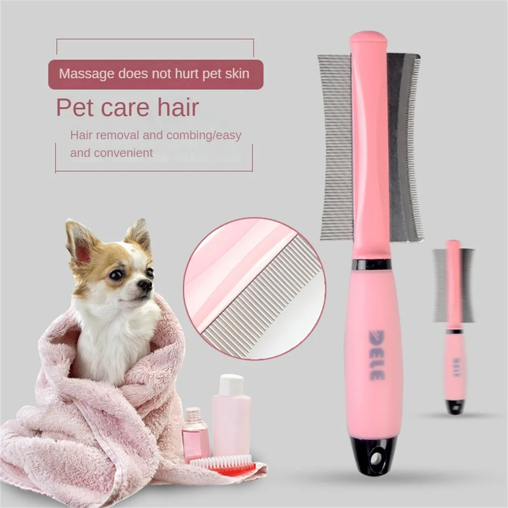 Grooming Tool Fur Shedding Trimming Dual Purpose Universal Pet Supplies Easy Deshedding Brush Long Small Hair Stainless Steel