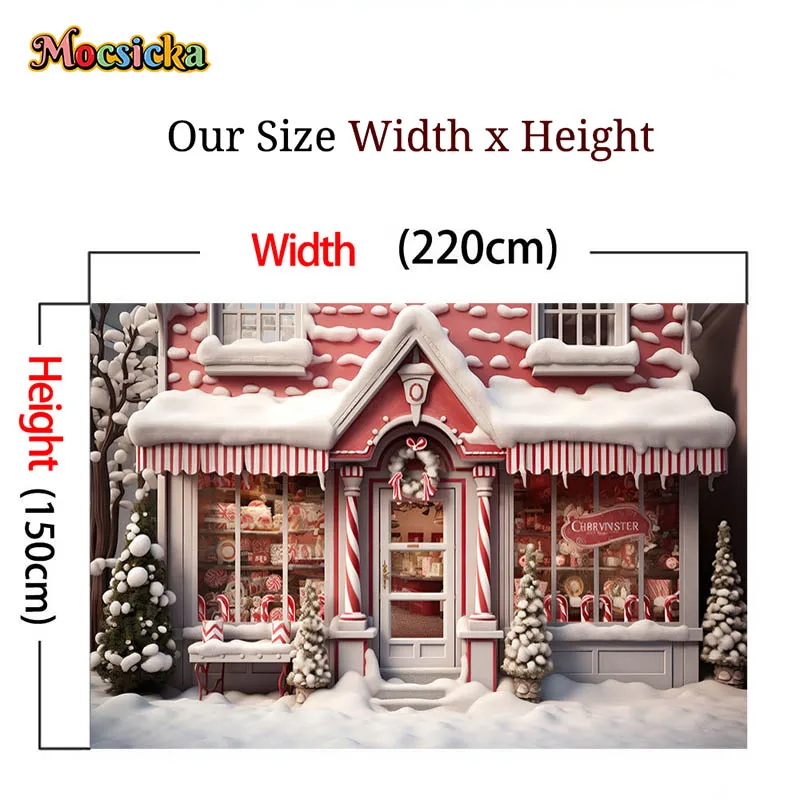 Mocsicka-Fondo de fotografía de navidad, regalos de Castillo rosa, retrato de bebé, fondos de fiesta familiar, accesorios de estudio fotográfico