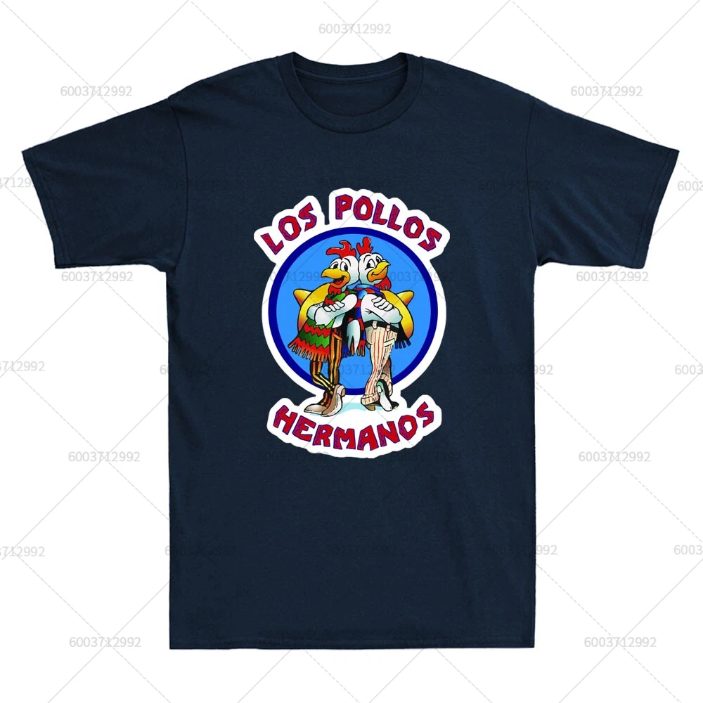

Breaking Bad - Los Pollos Hermanos Heisenberg Funny Men's T Shirt Cotton Short Sleeve Tee Women Oversize Casual Unisex Meme Top