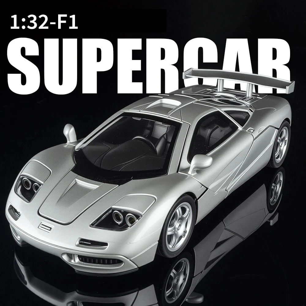 

1:32 F1 спортивный автомобиль, модель автомобиля из сплава, литой под давлением металлический игрушечный транспорт, модель автомобиля, звук, свет, имитация коллекции, подарок