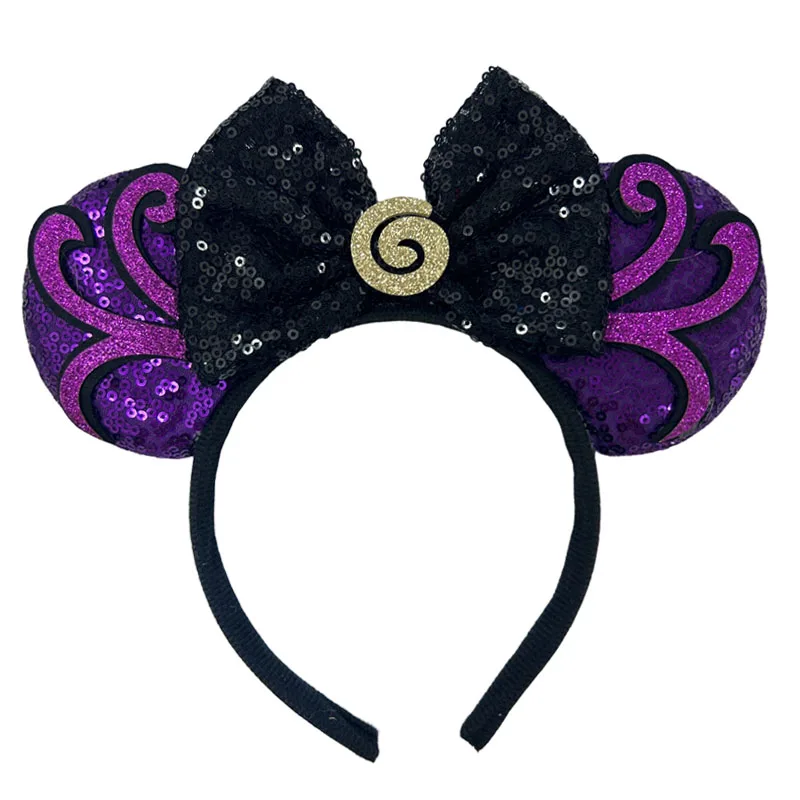 Chic Mickey Mouse Ears Headbands Women Halloween Party Cosplay Bad Guys Hairbands Girls Festival Gift Kids DIY Hair Accessories