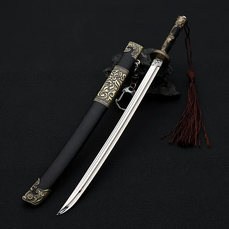 22cm The Mutations Chinese Film and Television Peripherals Jinyiwei Sword Cosplay Metal Toy Keychains with Sheath Boys Gifts