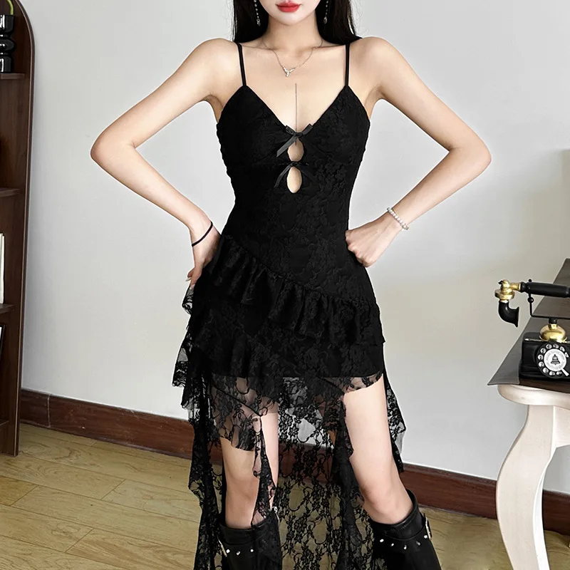 Wiosenna nowa damska sukienka w jednolitym kolorze, slim fit, z wysokim stanem, modna sukienka bez rękawów z dekoltem w kształcie litery V