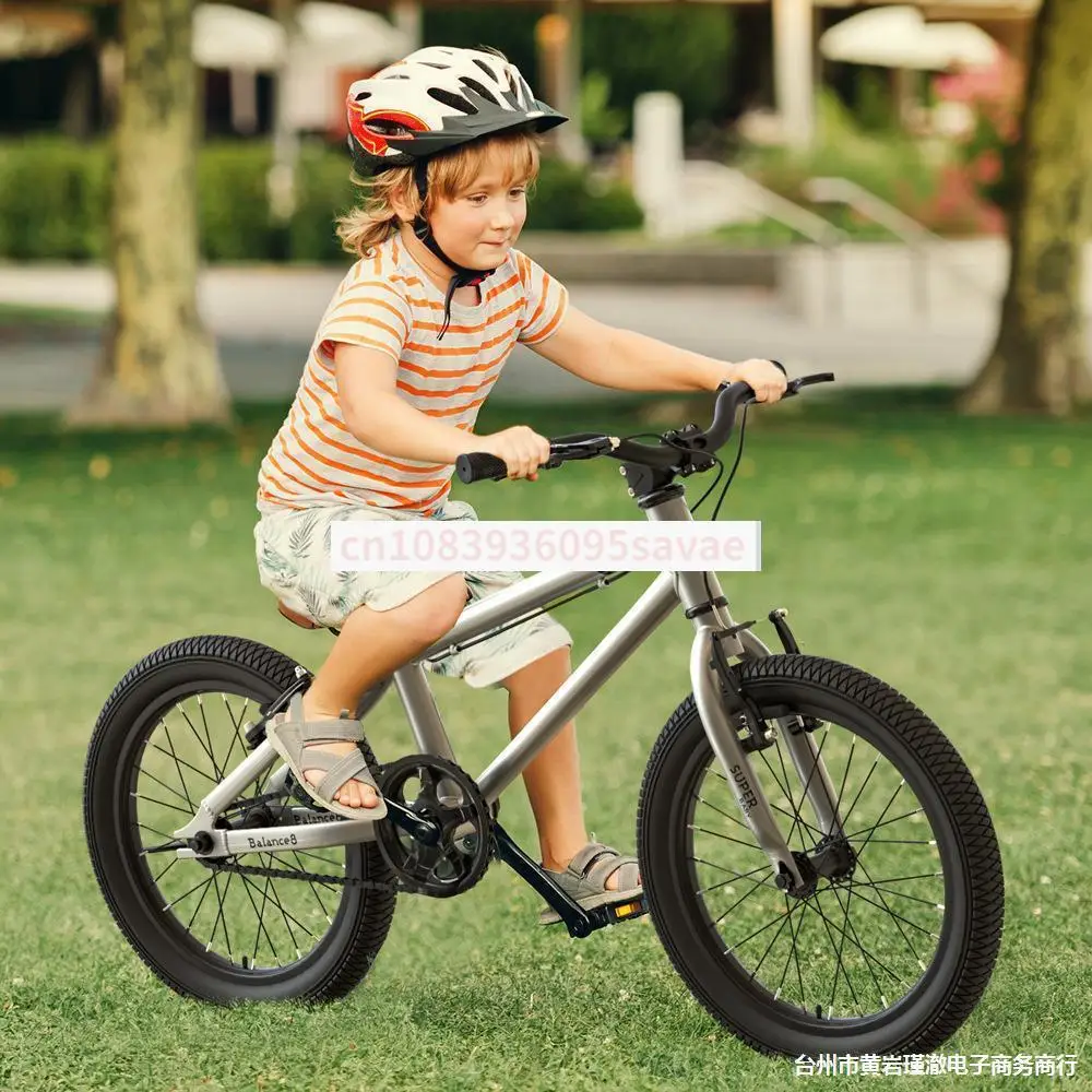 Children's Bicycle Boys and Girls Middle and Older Children's Pedal Bicycle 16/20 with Auxiliary Wheels