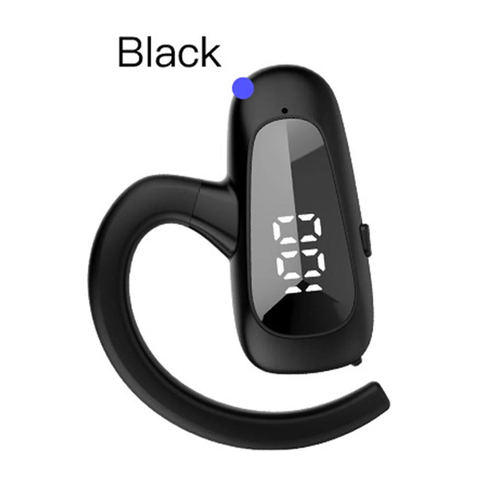 Drahtlose Bluetooth-Kopfhörer, digitales Display, einzelne Ohrhörer, ultralange Standby-Business-Kopfhörer, HD-Anruf-Headset, Mono für den Außenbereich