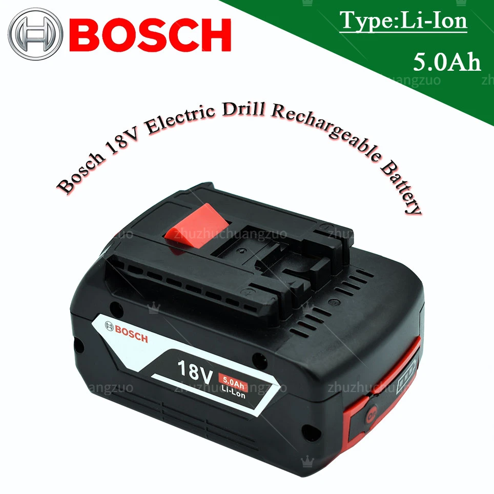 

For Bosch Authentic 18V BAT609 BAT610 For Bosch Professional 18V 5.0Ah Li-ion Battery Drill Battery GBA18V GSR18V BAT618 BAT619