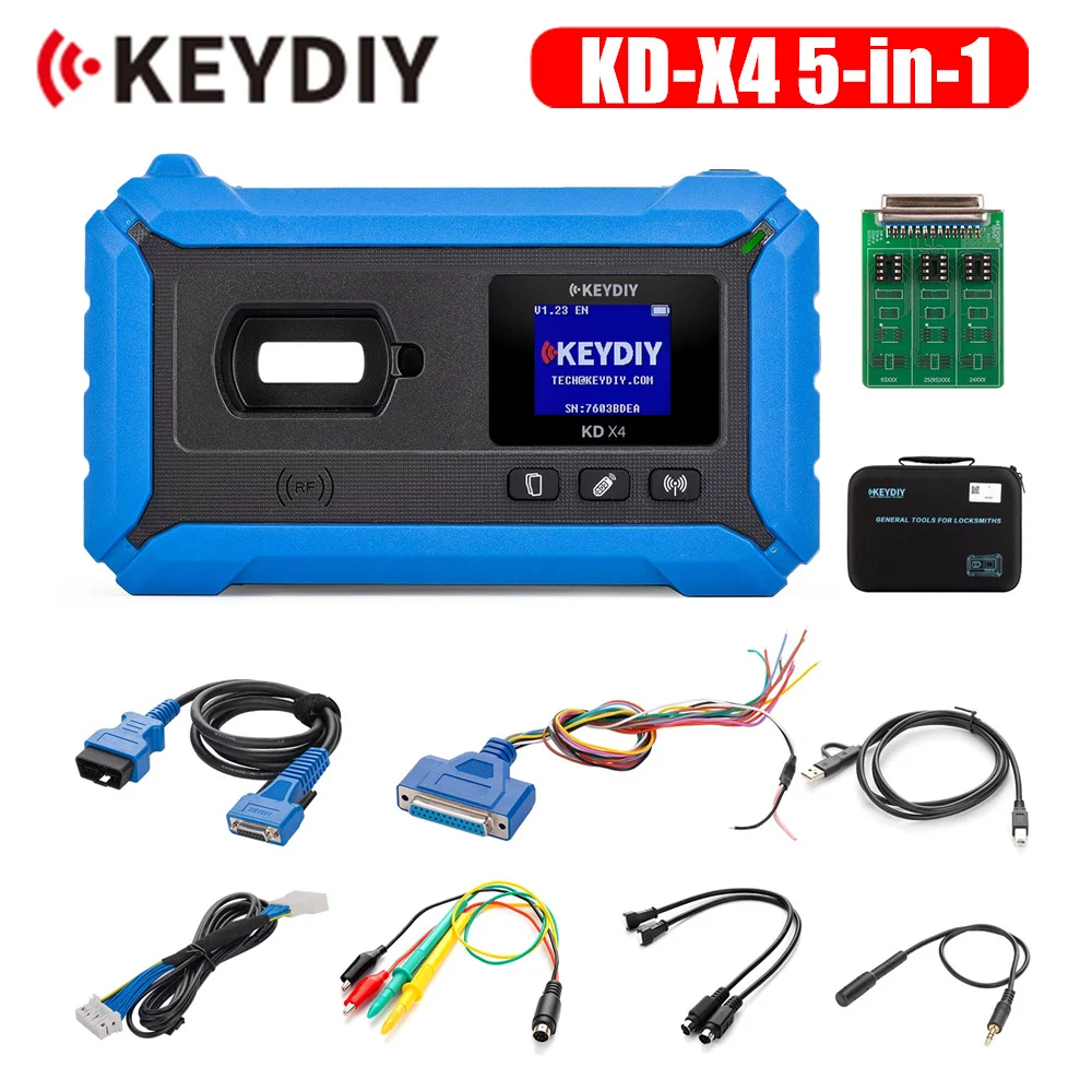 

KEYDIY KD-X4 KDX4 5 in 1 Key Programmer Combine KD Max KD Mate KD Mini Prog Support MQB48 MQB49 5C 5D MLB BDC2 BDC3 FBS4 Key Add