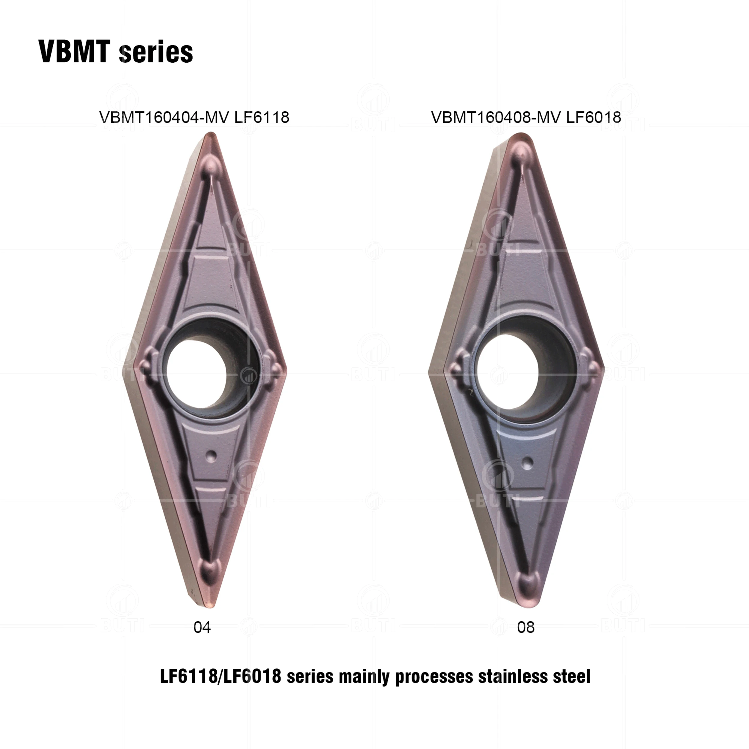 Imagem -05 - Deskar 100 Original Vbmt110304 Vbmt160404 Vbmt160408 mv Lf6018 Lf6118 Cnc Torno Cortador Peças Carboneto Inserção para Aço Inoxidável