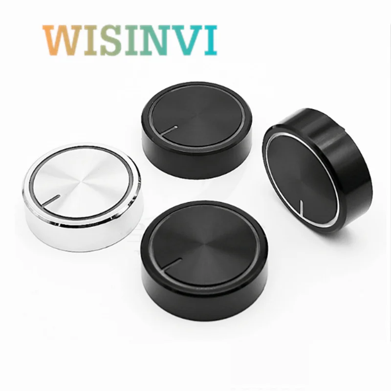 2PCS Plastic Light Transmission Knob Diameter 40mm Height 12mm Potentiometer Encoder Knob Gear Shaped Inner Hole 6mm