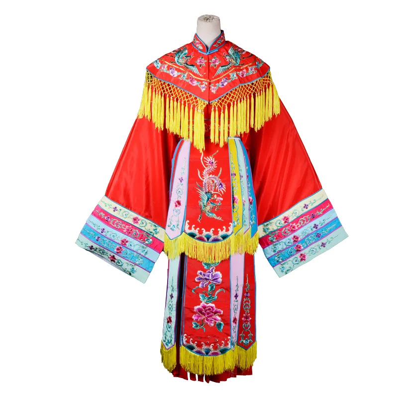 Costume Colorful Palace Costume Peking Opera Play Performance Costumes Drunk Long White Silk Sleeves Costume