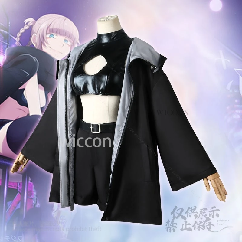 New Cosplay Yofukashi No Uta Cosplay Nanakusa Costume Call of The Night Cape Coat Suit Wig Women Halloween Party Customized Cos