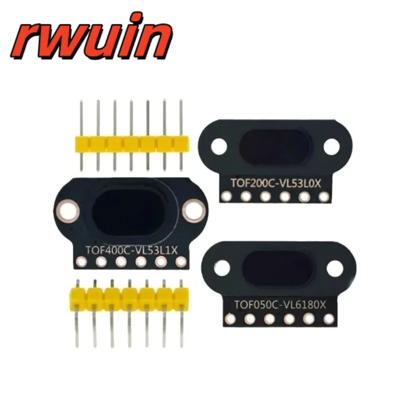 TOF050C 200C 400C Modul Sensor Jarak Laser Output IIC Jarak Waktu Penerbangan TOF untuk Arduino VL6180 VL53L0X VL53L1X