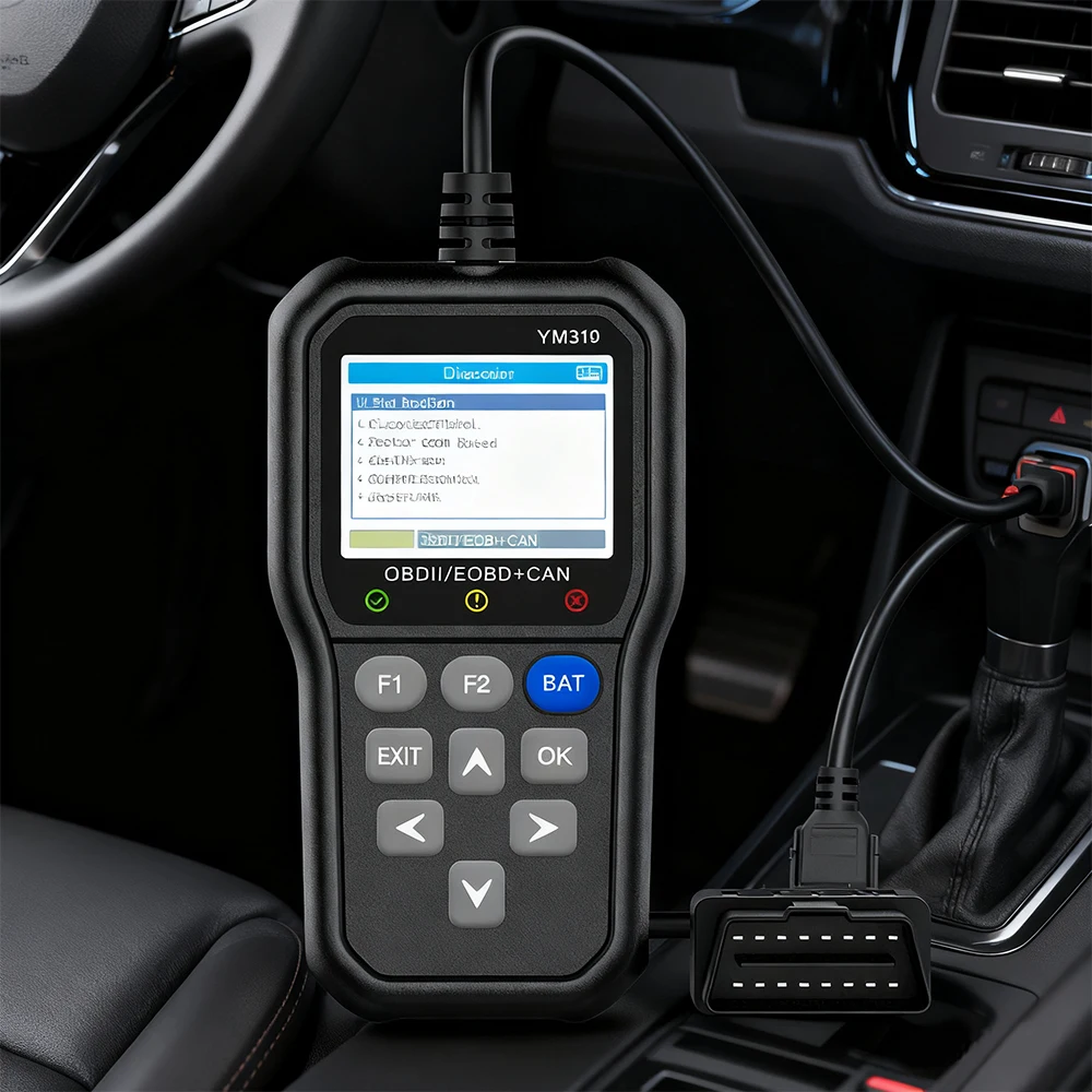 

Car Diagnostic Tool Read Vehicle Information Multi-language YM319 Battery Tester Code Reader Check Engine System OBD2 Scanner