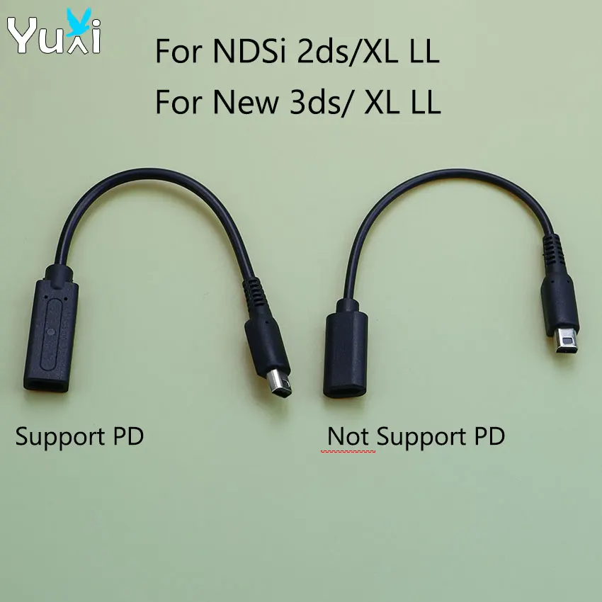 YuXi Type C Charger Cable USB C Charging Cord Power Supply Wire For NDSI 2DS XL LL 3DS New 3DSXL 3DSLL Console