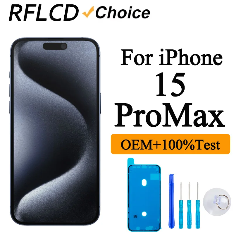 Soft OLED For iPhone 15 Pro Max LCD Display Touch Screen Digitizer Assembly For 15 Pro Max LCD Panel Repair A2849 A3105 A3106