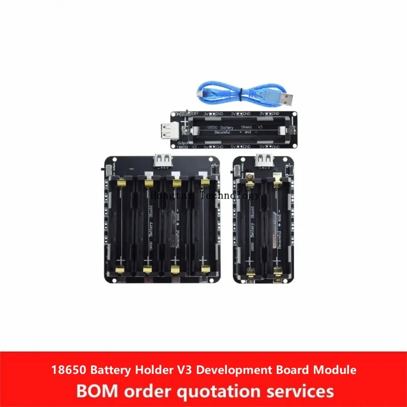 18650 Battery Holder Module V3 Development Board Compatible with Raspberry Pi 3 Overcharge Protection 5V