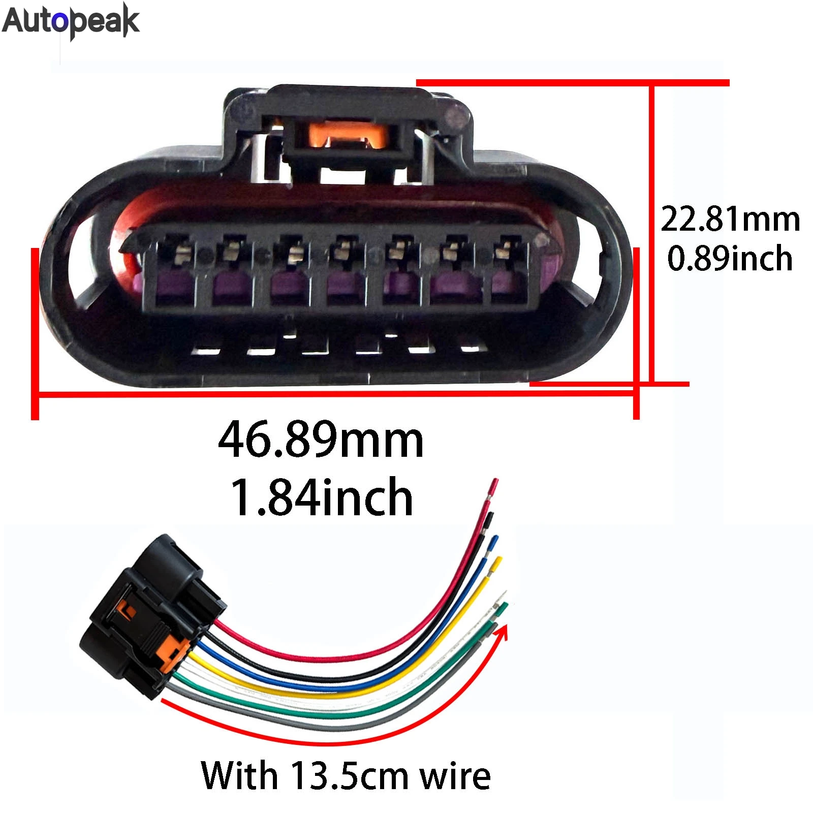 For Opel Vauxhall Adam Ampera Astra Mokka Meriva Insignia Corsa 7 Pin Coil Pack Connector Prewired Plug PP10000888 1930-0958