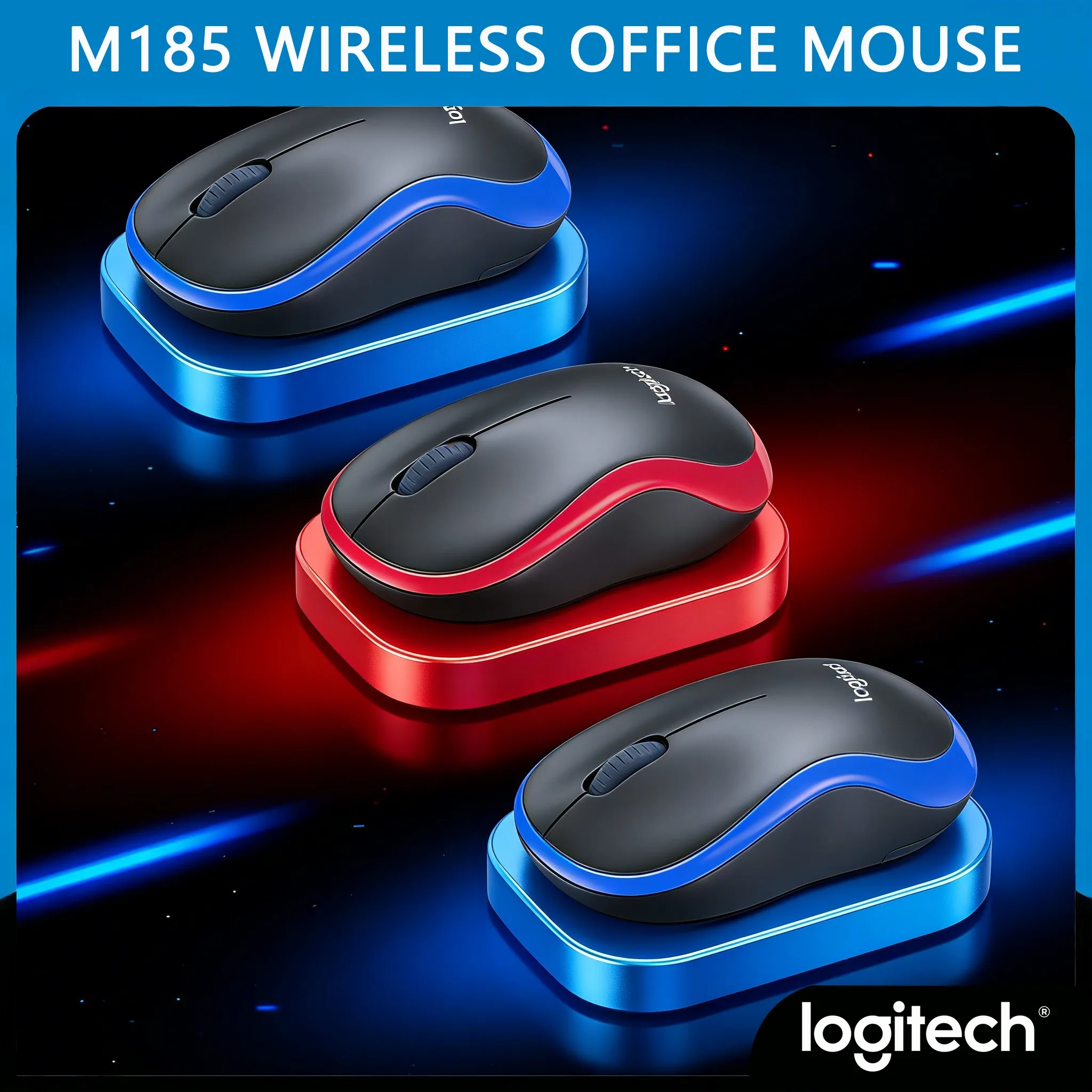 

Портативная мышь Logitech M185 — беспроводная, для удаленной работы