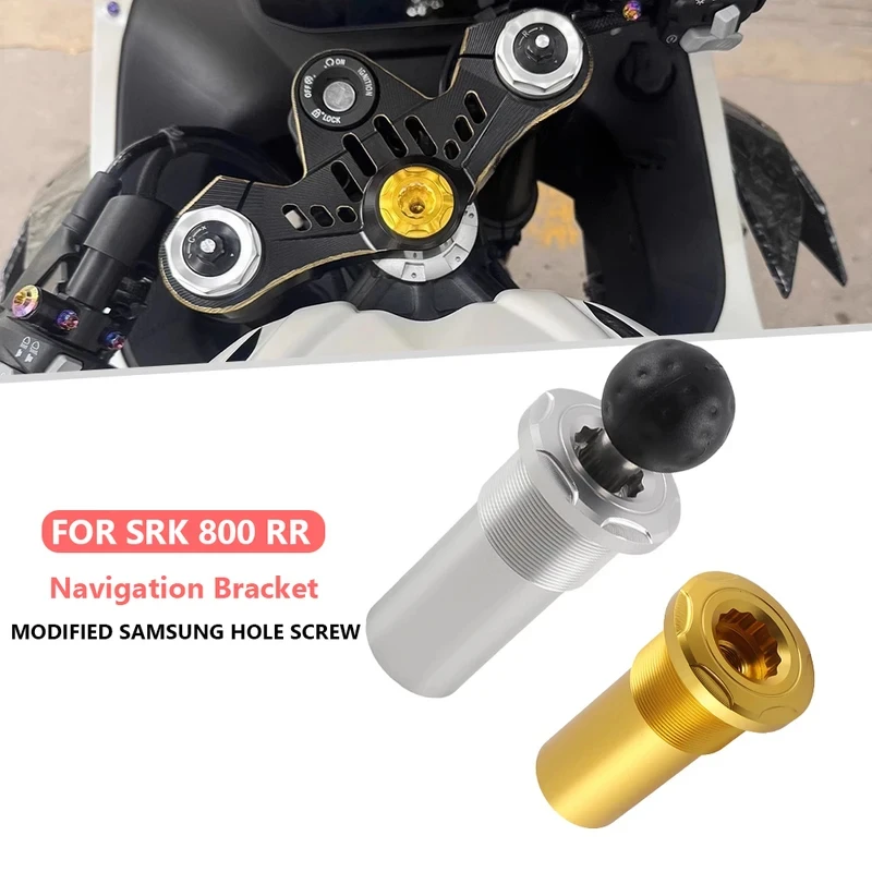 For QJ Motor SRK 800RR SRK800RR Motorcycle Accessories MODIFIED SAMSUNG HOLE SCREW GPS Phone Holder Stand Navigation Bracket 2