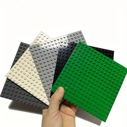 2PCS 16X16 Dots Small Particle Compatible DIY Building Blocks Baseplates Bricks Educational Assemblage Base Plates Toys for Kids
