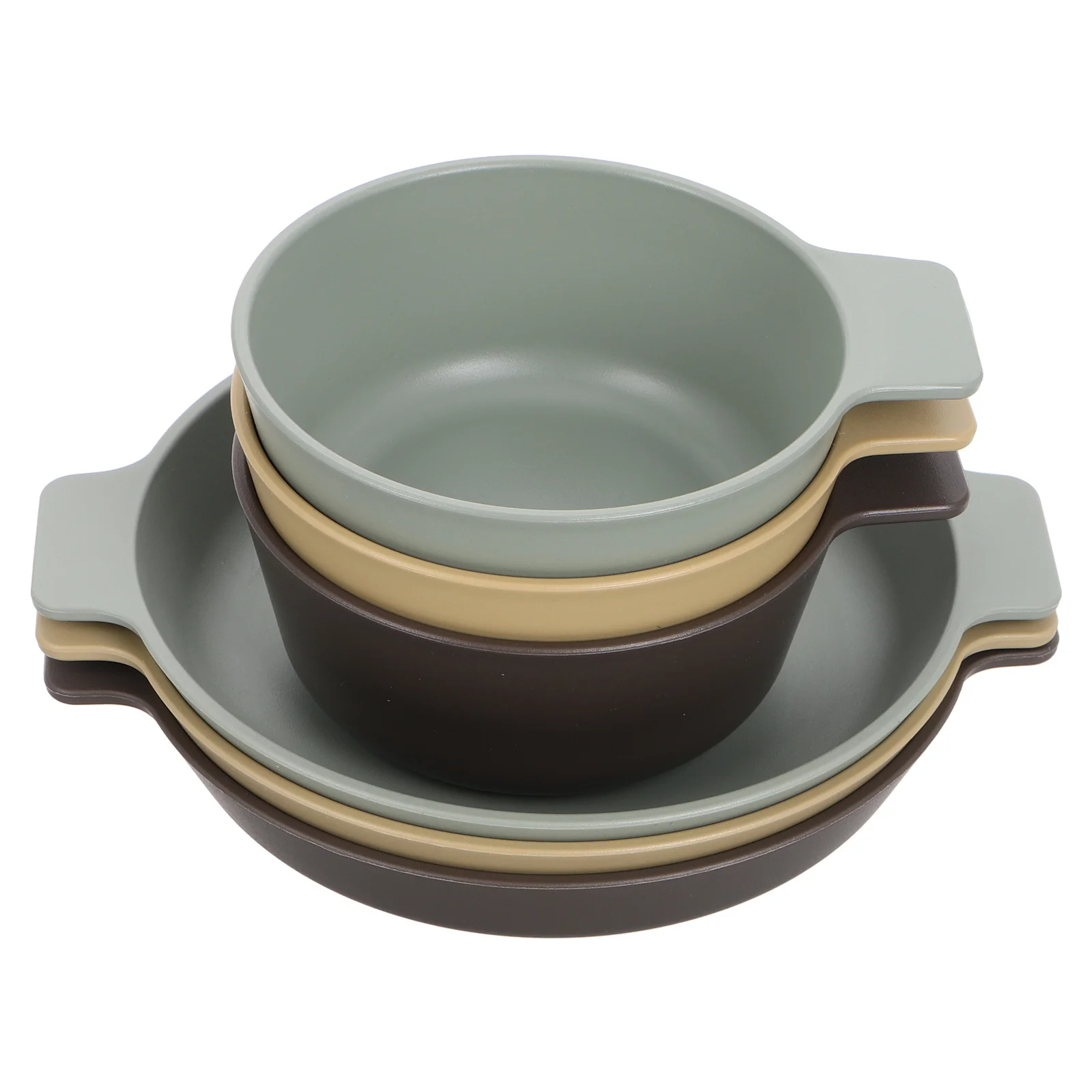 

1 Set Outdoor Portable Tableware Lightweight Camping Dinnerware Kit Plastic Plate Bowl Set For Picnic Travel Unbreakable Dishes