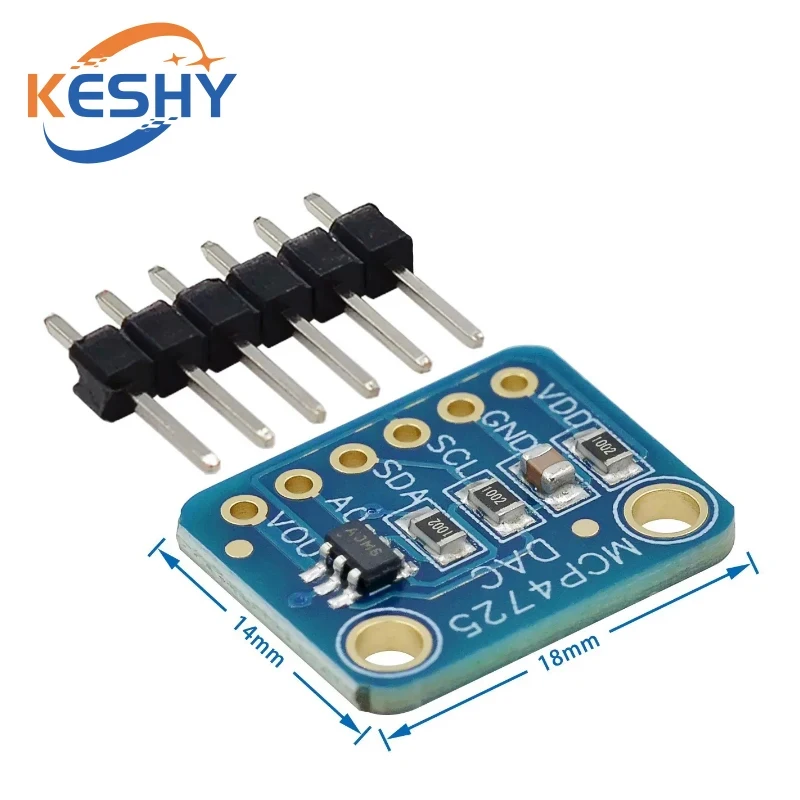 Placa de conexión MCP4725 Interfaz I2C DAC de 12 bits
