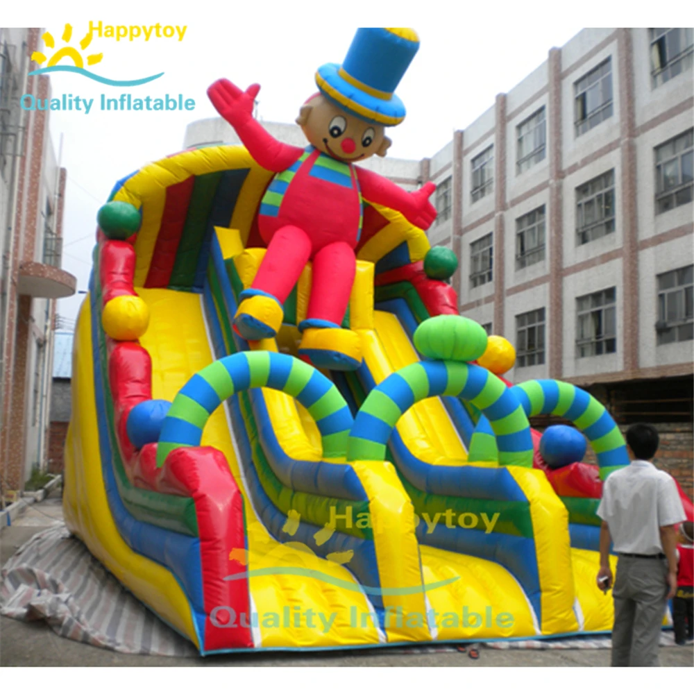 Water Interesting Games Portable Water Park Clown Inflatable Pool Slide For Sale