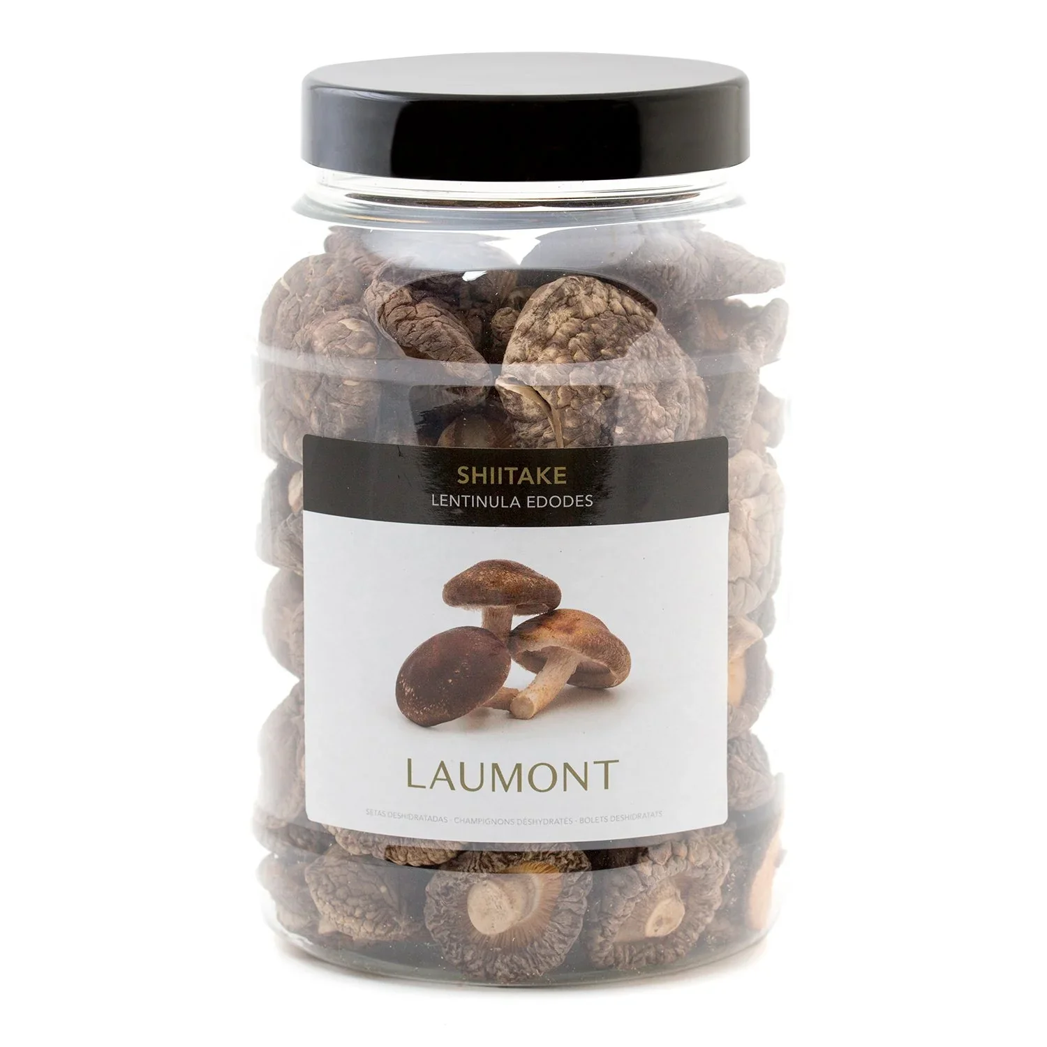 Shiitake dehydrated whole pot 200gr - Laumont mushrooms