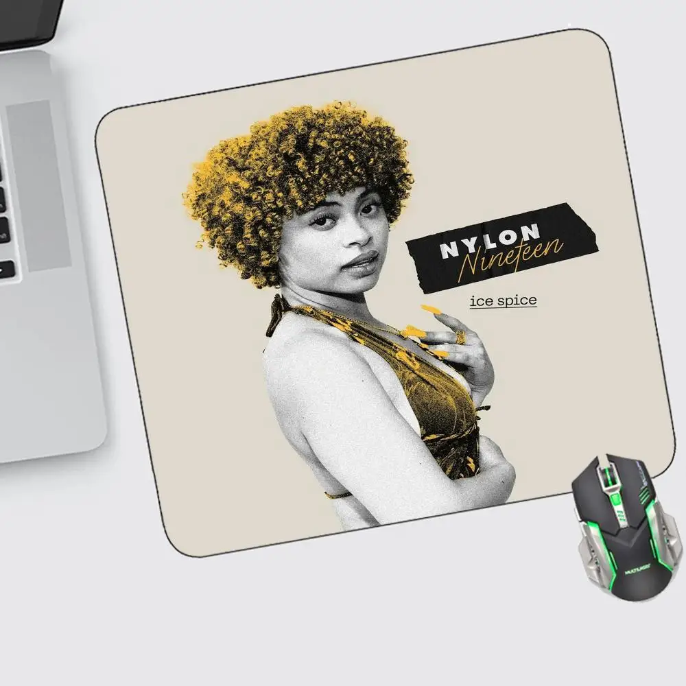 

Ice Spice Mouse Pad Small Gaming Accessories Keyboard Computer Offices Desk Mat Pc Gamer Non-slip Rubber Mousepad
