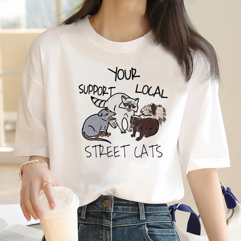 Street Cats tshirt women designer tshirt girl anime manga streetwear clothes