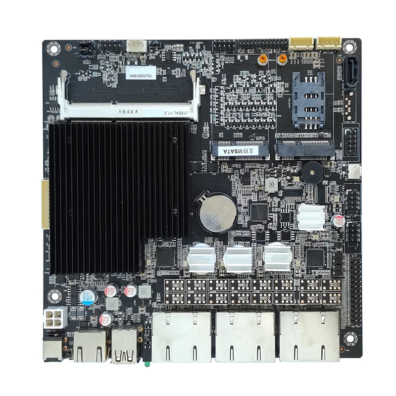 ELSKY Network Server Fanless Mainboard Celeron J1900 4*LAN or 6*LAN J19E4L J19E6L Mini ITX  I210/i211 2*COM Bypass Function
