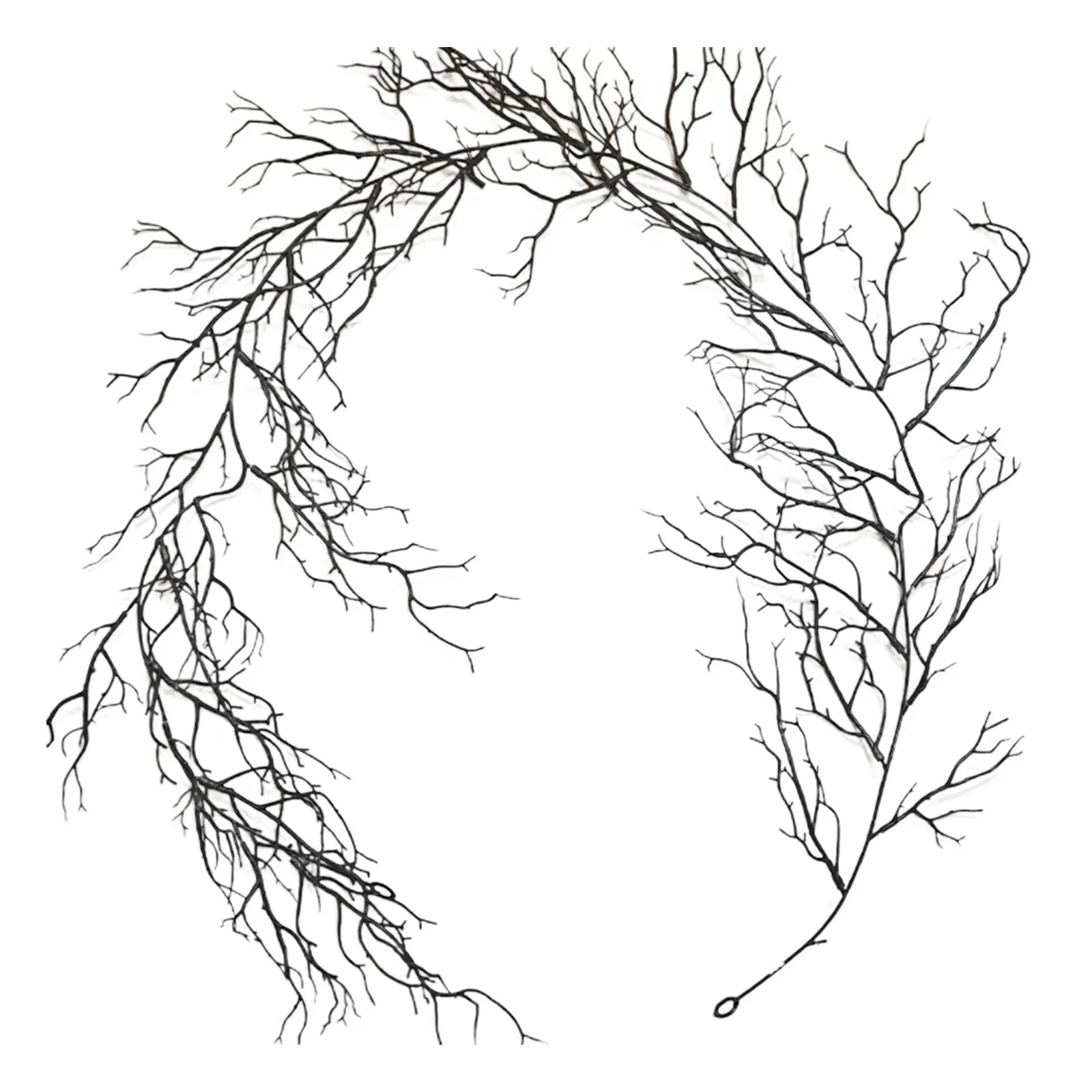 1pc 175cm Halloween Decoration Black Vine Suitable For Hanging Decorations On Household Fireplaces,stairs, And Windows