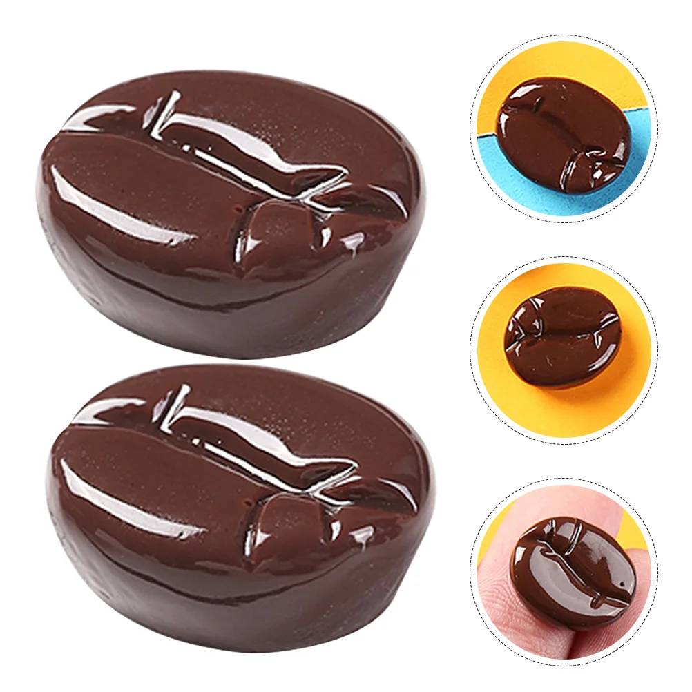 

30pcs Fake Coffee Bean Simulation Coffee Bean Props Resin Coffee Bean Models Artificial Coffee Beans Coffee Beans Charm