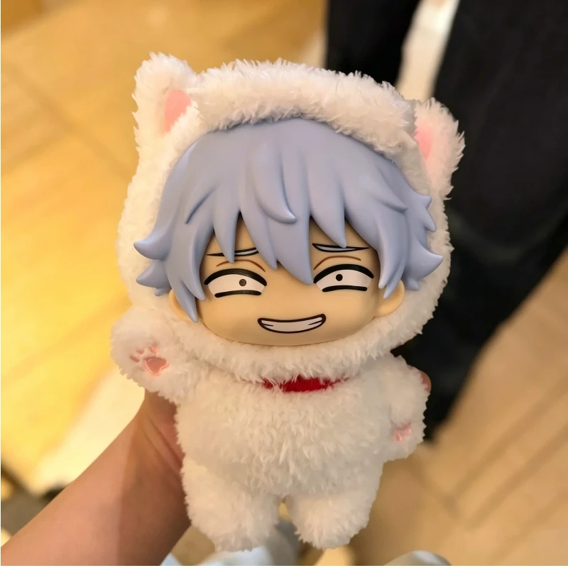 

New Bandai Namco Gintama Sofubi Plush Doll Fluffy Costume Trendy Collectible In Stock Anime Figure Gift For Anime Collectors