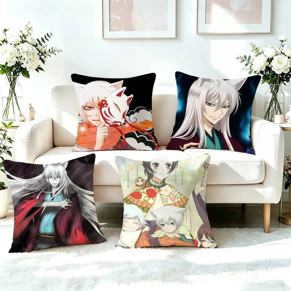 Kamisama Hajimemashita Tomoe  Pillow Case Square Double-Sided Sofa Cushion Cover Bedroom Bedside Pillow