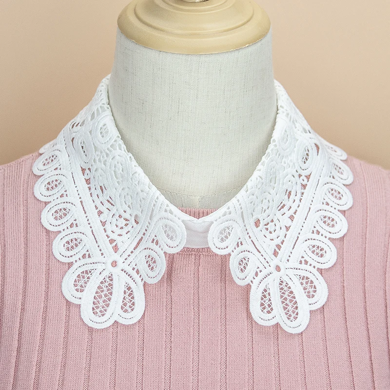 Women's Fashion Decoration Water-Soluble Embroidered Collar Shawl, Personalized and Versatile, Detachable Fake Collar