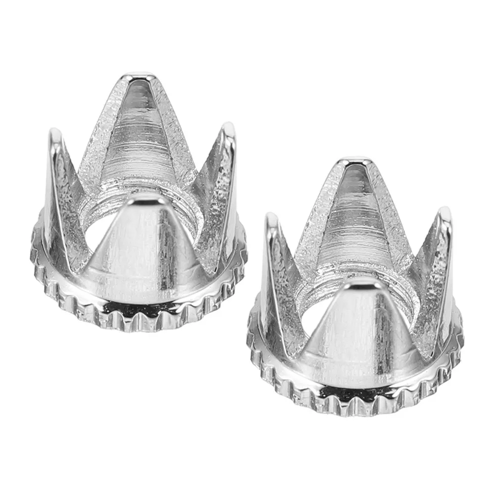 2Pcs Airbrush Parts Replacement Set Nozzles Caps Intake Heads Compatible with Most Airbrush Systems for Detailed Work Nail Art