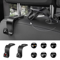 2/4Pcs Car Seat Back Hook Hanger Fastener Organizer Holder For Mitsubishi Space Star Lancer 9 Outlander Xl Eclipse Cross Asx EVO