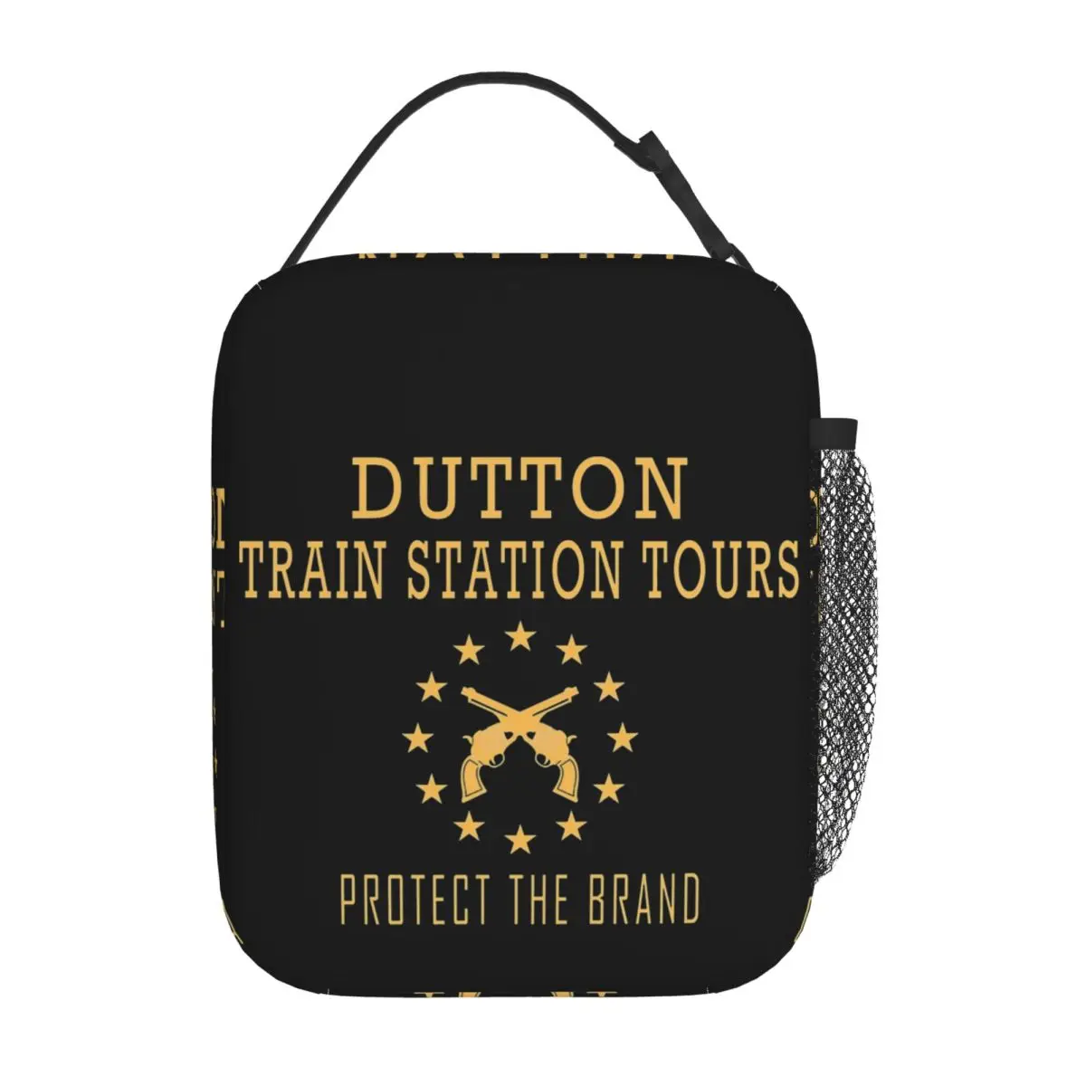 

Dutton Train Station Tours Yellowstone Insulated Lunch Bag Thermal Meal Leakproof Tote Lunch Box Food Handbags College Picnic