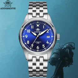 ADDIESDIVE NEW Automatic Mechanical Watch For Men Stainless Steel NH35 Sapphire Watches 200M Waterproof Diving MY-H2 Wristwatch