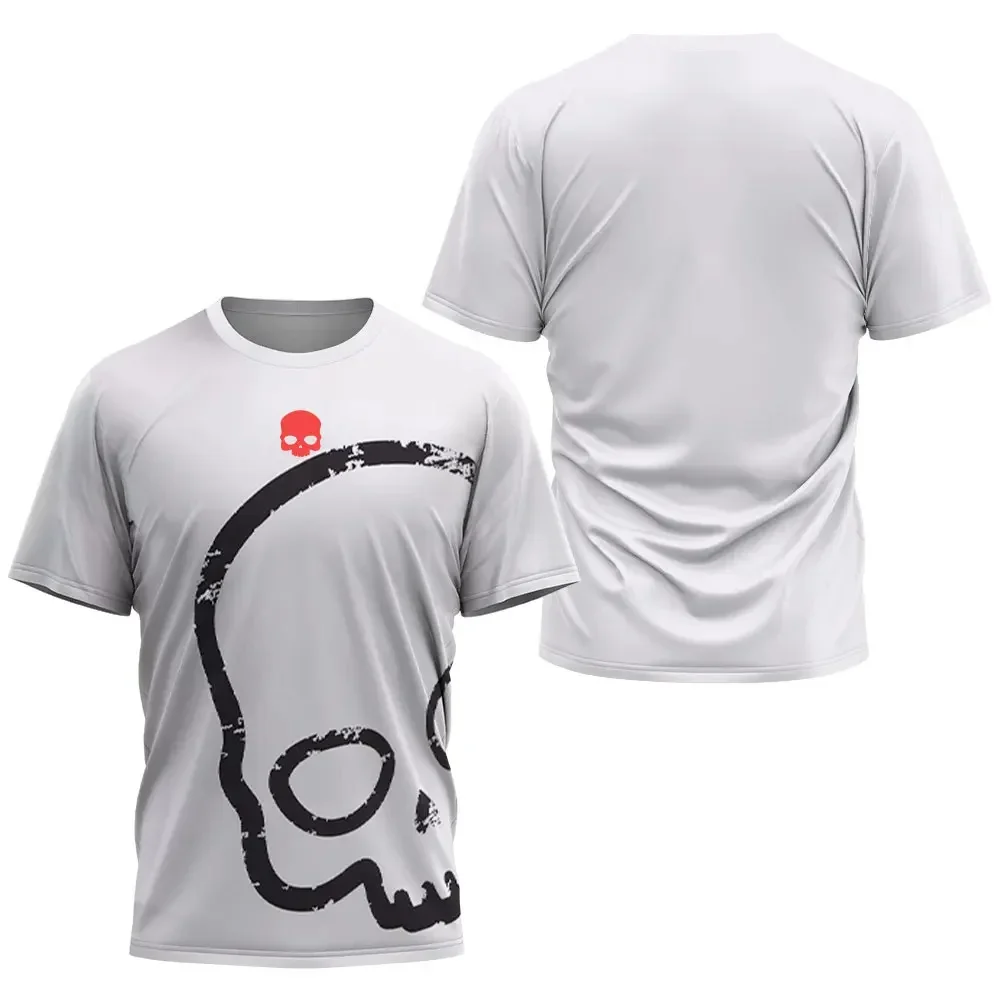 Skeleton Quick Dry City Pardel Round Neck T-shirt High Quality Wanton Tennis Training T-shirt Clothing New Summer Men's Loose Bl