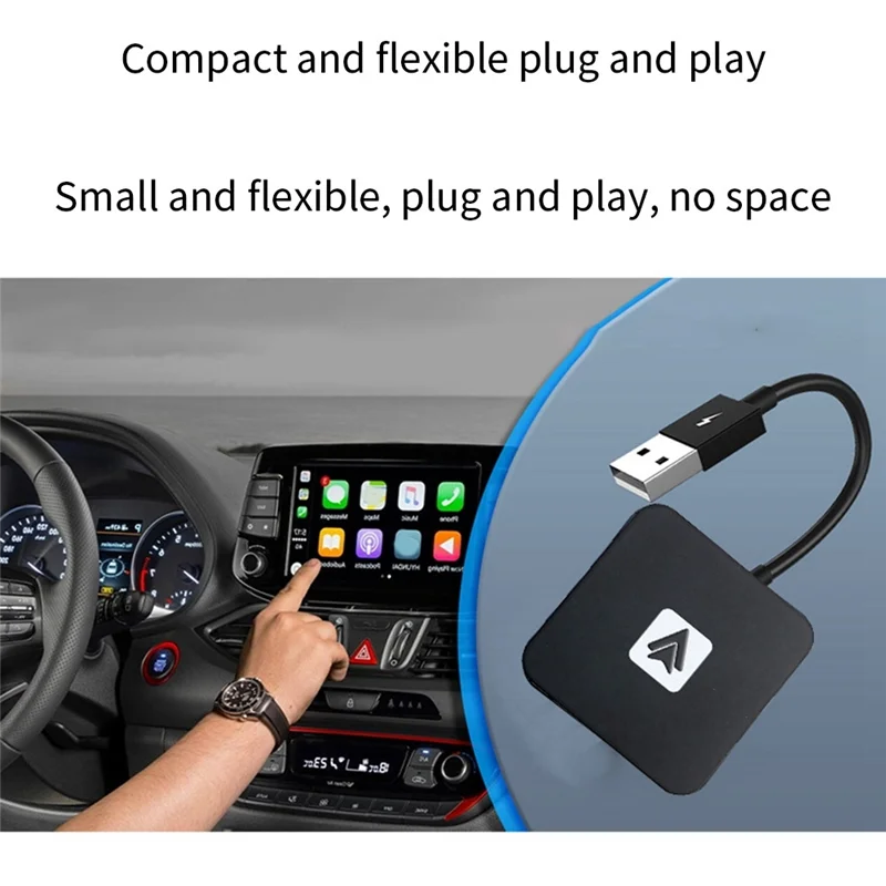 

Android Auto AI Box Беспроводной Android Auto адаптер Dongle Черный автомобильные принадлежности для VW//Toyota/Honda