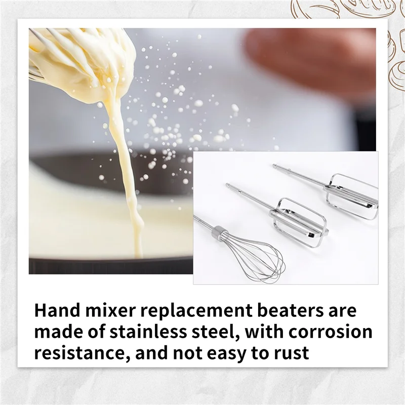 

BAAN-1 Set Hand Mixer Beaters Attachments For Replacement Hamilton Beach Mixer Parts Hand Mixers 62692 62695V