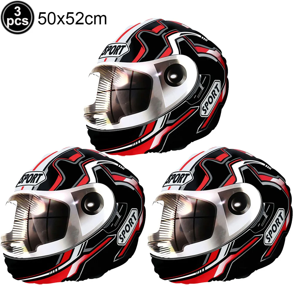 Race Car Balloon Black White Checkered Flag Tire Foil Balloon Number Balloon Set for Racing Car Theme Birthday Decorations - view 5
